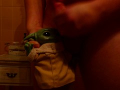 BUSTING A NUT ON BABY YODA