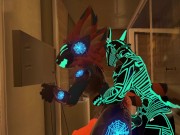 Preview 6 of Protogen furry gets fucked in shower by Synth