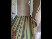 Preview 3 of Showing of My Tits and Butt Plug to the Hotel Staff