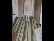 Preview 5 of Showing of My Tits and Butt Plug to the Hotel Staff