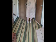 Preview 6 of Showing of My Tits and Butt Plug to the Hotel Staff