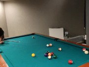 Preview 2 of my teacher breaks my tail against the pool table after losing a game