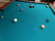 Preview 3 of my teacher breaks my tail against the pool table after losing a game