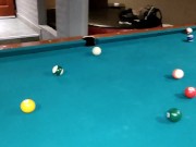 Preview 4 of my teacher breaks my tail against the pool table after losing a game