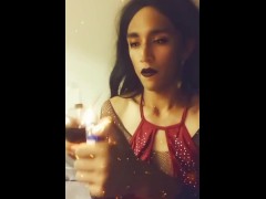 Petite Latina Smoke & Blow Clouds - 9