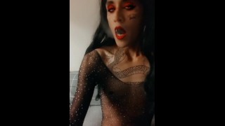 Petite Latina Smoke & Blow Clouds - 13