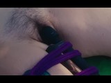 Outdoor Camping Extreme Orgasm With Vibrator Tied To Leg and Other Surprises