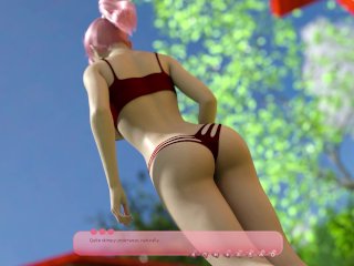 butt, adult visual novel, helping the hotties, brunette