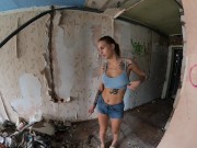 Preview 5 of Walk around the horrible buildings with my sexy bbe