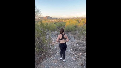 Anal Fucking in the desert in Phoenix until we got spotted by hikers!!