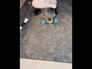 Chloeplayful: Schoolgirl cums really hard on daddy’s longboard