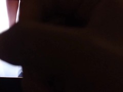 NERD Otaku Jerks off and cums,watching Hentai girl fuck and cum In mouth