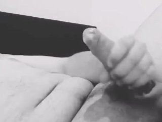 Close up Creamy Cock being slowly stroked and gentle massage