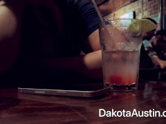 FLASHING in busy restaurant !!! Getting my tits out in PUBLIC - TEASER