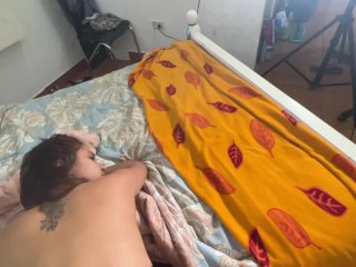 compañera de cuarto_es follada por el amigo desu novio