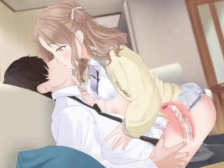 hentai uncensored, female orgasm, anime, solo female