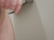Preview 1 of Public masturbation in highway bathroom