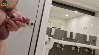 Public masturbation in highway bathroom