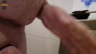 Public masturbation in highway bathroom