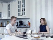 Preview 5 of TUTOR4K. Exam is failed and angry student pays math tutor back by sex
