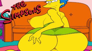 A COCK RIDES BY MARGE THE SIMPSONS