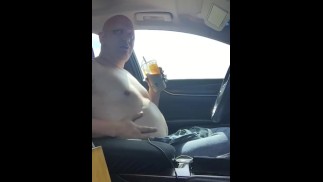 Piggy stuffs his face for master bbqchef 