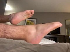 Heel toe and foot close-up