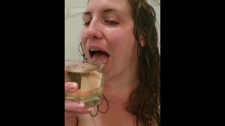 Party Girl Drinks Piss Like A Good Slut 