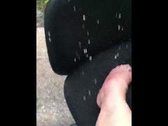 Foot worship in the rain