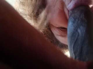 interracial, blowjob, fat pussy lips, dripping wet pussy