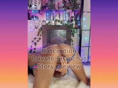 Private Snapchat Story / oil white tank top / bad dragon toy