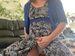 Trans girl rides dildo