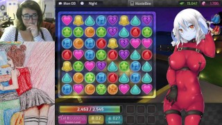 Streaming Huniepop, I strip and touch myself when I fuck the girl (part 2)