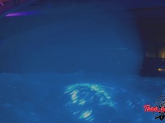 exposed and exhibition nude touch pussy in public spa front stranger