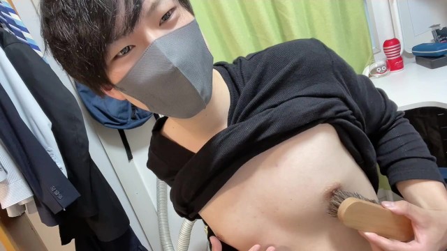 I Rubbed my Nipples with a Brush and had a Dry Orgasm ♡ [japanese Boy] - Pornhub Gay