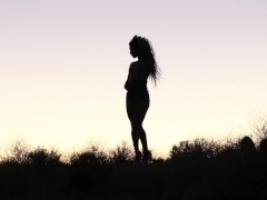 Sexy Tia Girl Is Nude But Only Teases In Silhouette
