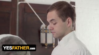 YesFather - Inexperienced Twink Marcus Rivers Proves He Can Handle All The Duties Of An Altar Boy