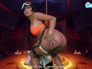 Preview 2 of Camsoda - Sexy Cassie Del Isla Cosplay as Tracer - Overwatch Masturbates On Unicorn Sybian