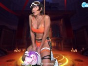 Preview 4 of Camsoda - Sexy Cassie Del Isla Cosplay as Tracer - Overwatch Masturbates On Unicorn Sybian