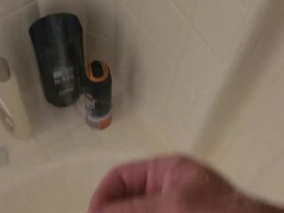 vertical video, old young, shower, male
