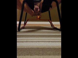 Fucking my ass real good on bangin bench