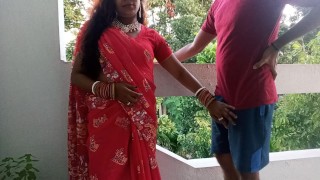 Forcefully Seduced And Fucked A Strict Aunty On The Balcony.