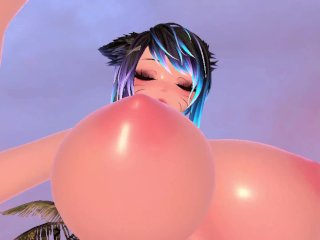 breast inflation, massive tits, big boobs, vrchat erp