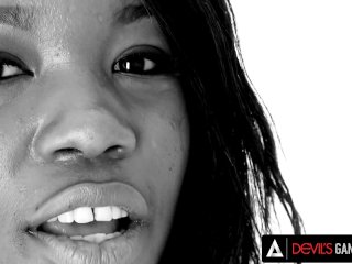 DevilsGangbangs - Ebony Goddess Mya Mays Gets Her Dose Of 4 White Cocks In Her Holes screenshot number 0