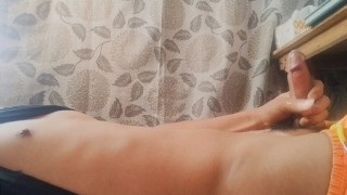 Masturbating and cum on my stomach