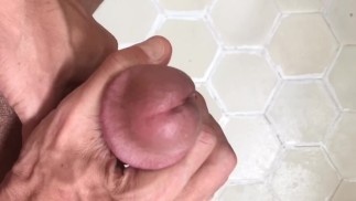 Man masturbating big cock