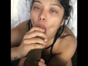 Preview 6 of Hot Latina giving a sloppy blowjob