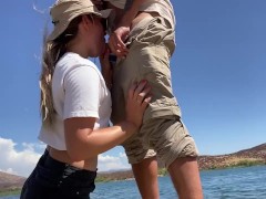 Blowjob at the lake