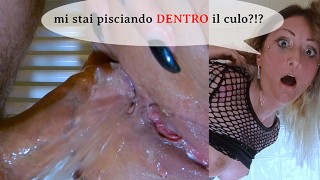 ANAL Italian mature MILF: “PISS IN MY ASS!” “OK! But first I smash your hole!”