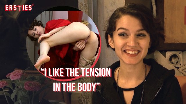 Watch Bondage Video:Ersties: This Cute Petite Brunette Loves Rope Bondage & Masturbating